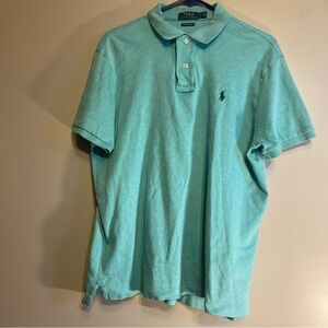 Polo Ralph Lauren Sea Foam Green L Custom Slim Fit Golf Polo Shirt Men’s Preppy